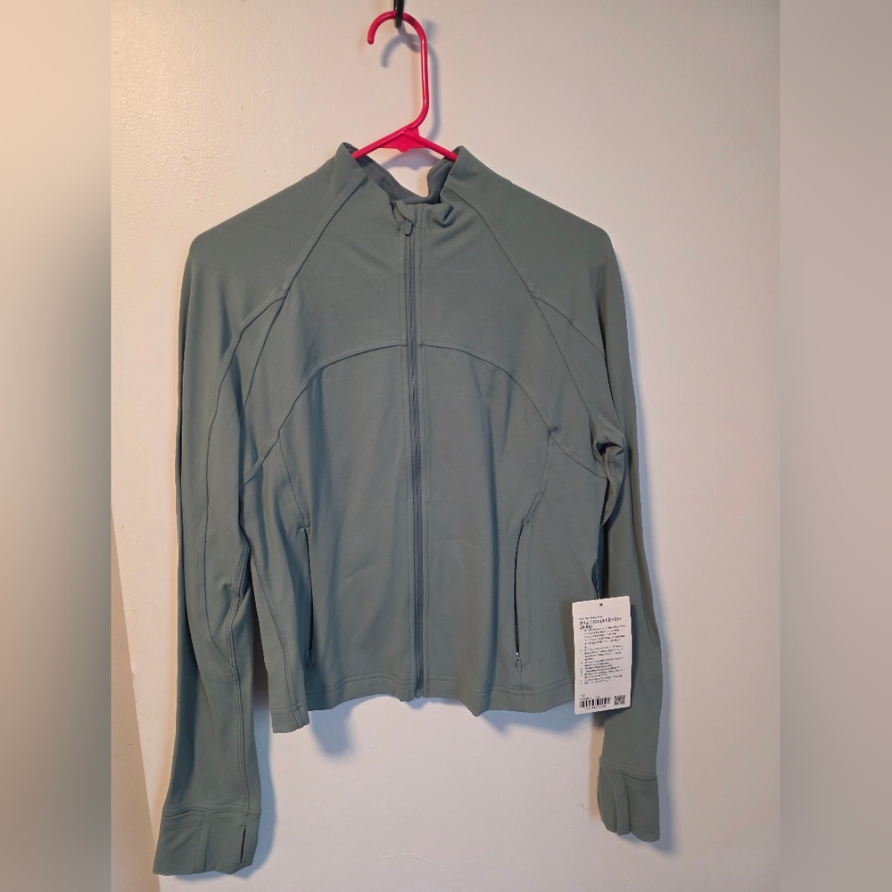 Lululemon Athletica Nulu Cropped Define Jacket Tidewater Teal
